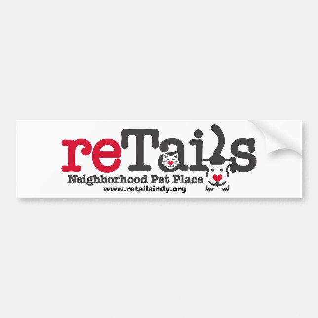 reTailsLogoRev, www.retailsindy.org Bumper Sticker (Front)