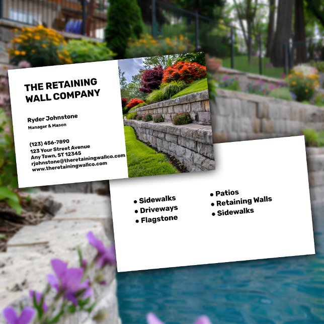 Retaining Wall Company Business Card (Creator Uploaded)