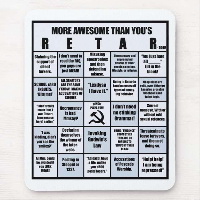 RETAR-doh Mousepad - Customised - Customised (Front)