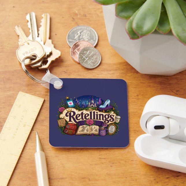 Retellings, Fairy Tale , Genre Lover Key Ring (Desk)