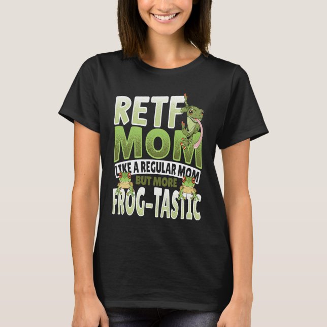 RETF Mom Red Eyed Tree Frog Mama T-Shirt (Front)