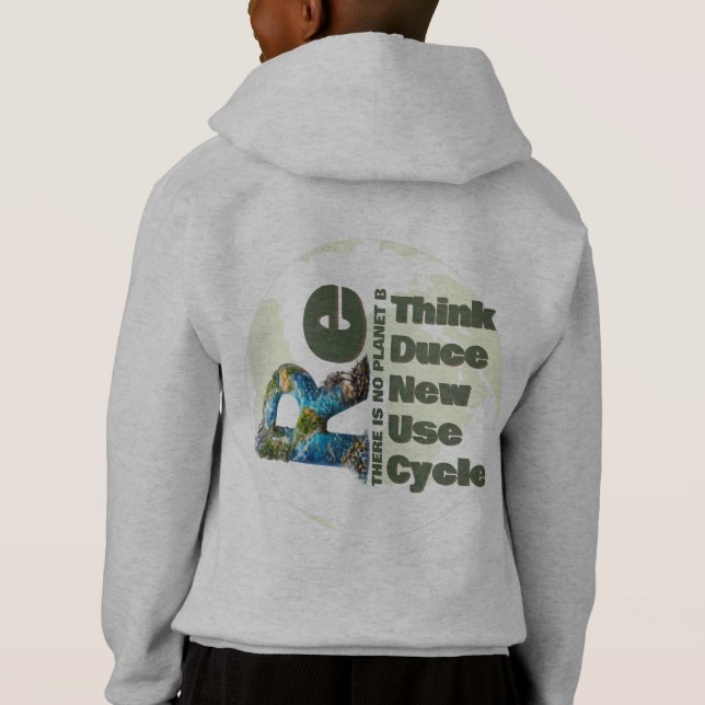Rethink Reduce Renew Reuse Recycle Save earth (Back)
