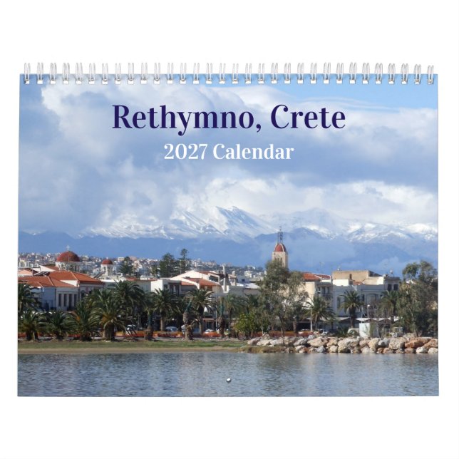 Rethymno Crete Greece 2027 Calendar (Cover)