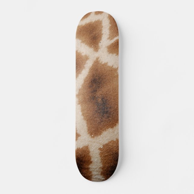 Reticulated Giraffe Pattern Wild Animal Print Gift Skateboard (Front)