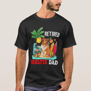Retied Sheltie Dad Costume Retirement  Dog Owner T-Shirt