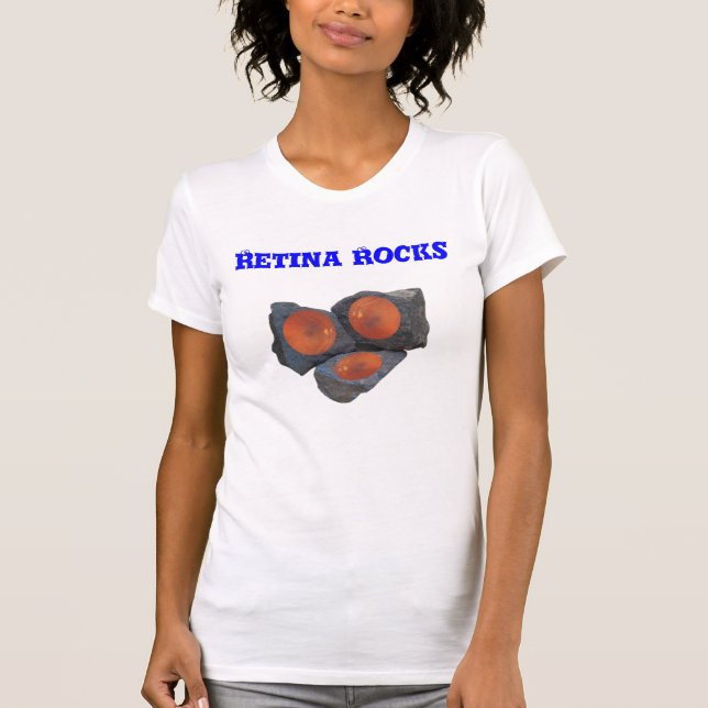 Retina Rocks Womens Bella Canvas T-Shirt (Front)