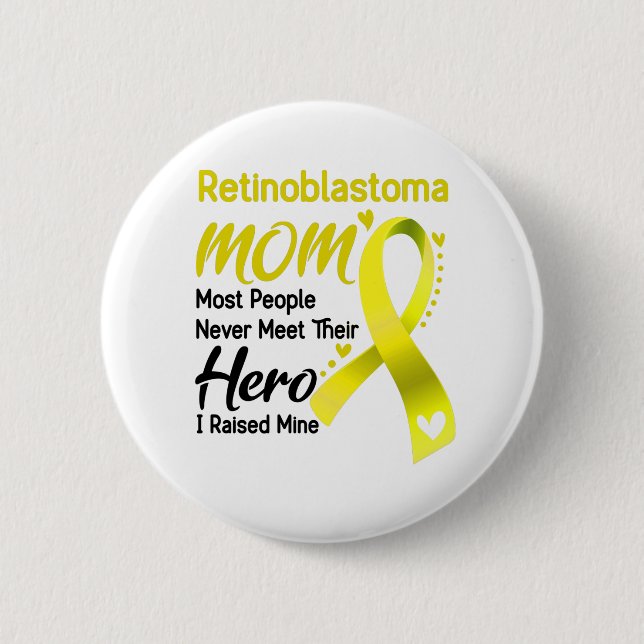 Retinoblastoma Awareness Month Ribbon Gifts 6 Cm Round Badge (Front)