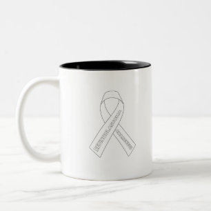 Retinoblastoma Awareness Ribbon Two-Tone Coffee Mug