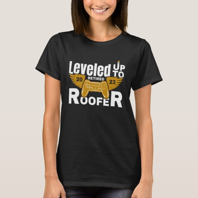 Retire Retired Roofer Retirement 2023 T-Shirt (Front)