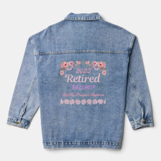 Retired 2023 Bellhop retirement for women Denim Jacket