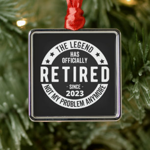 retired 2023 metal tree decoration