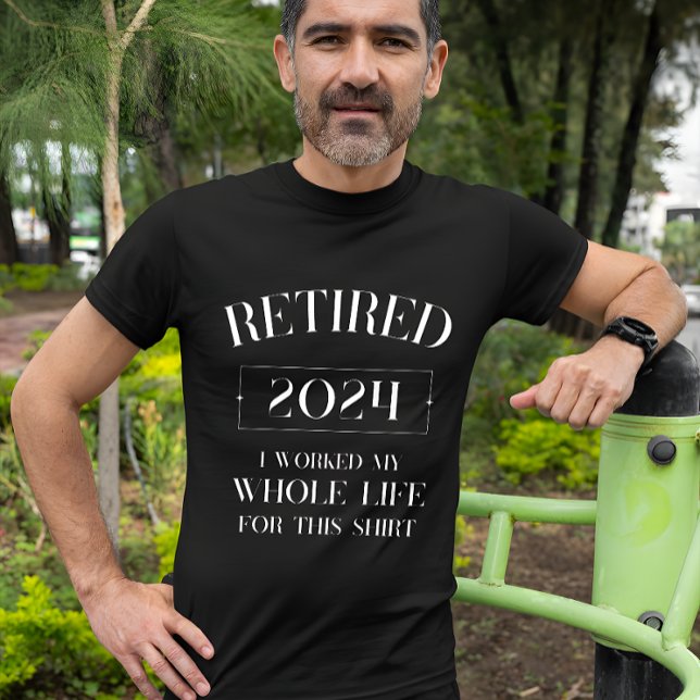Retired 2024 Humour T-Shirt for Men & Women (Creator Uploaded)