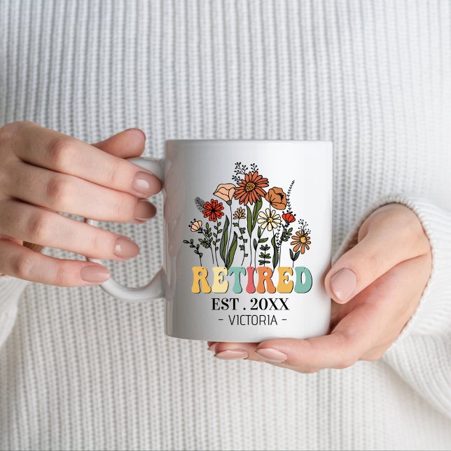 Retired 2024 Retirement Gift For Women Mum Grandma Mug (Creator Uploaded)