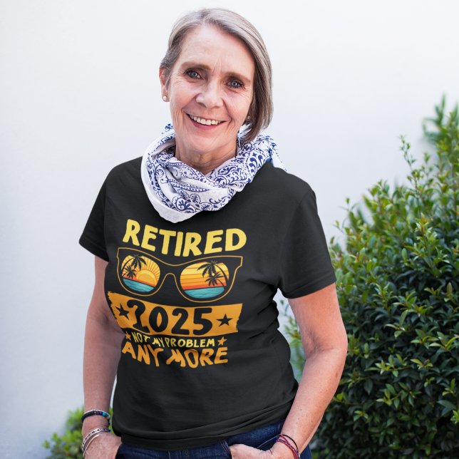 Retired 2025 Not My Problem any more Glasses Tri-Blend Shirt (Creator Uploaded)