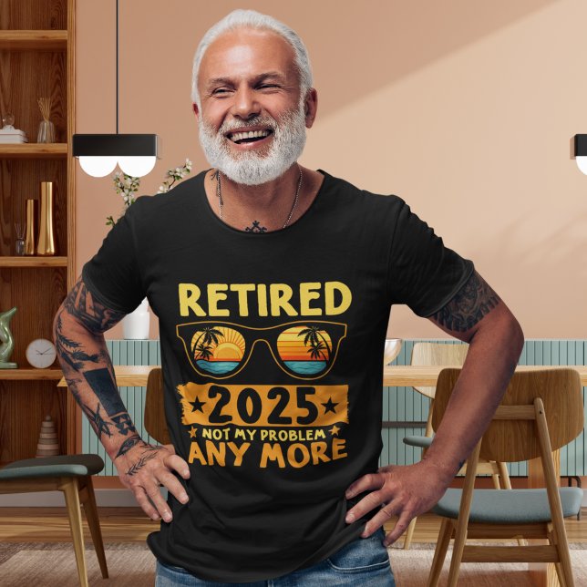 Retired 2025 Not My Problem any more Glasses Tri-Blend Shirt (Creator Uploaded)