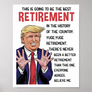 Retired 2025 Retirement 2025 Retiring 2025 Trump G Poster