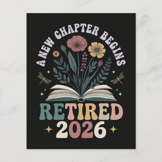 retired 2026 a new chapter begins flyer (Front)