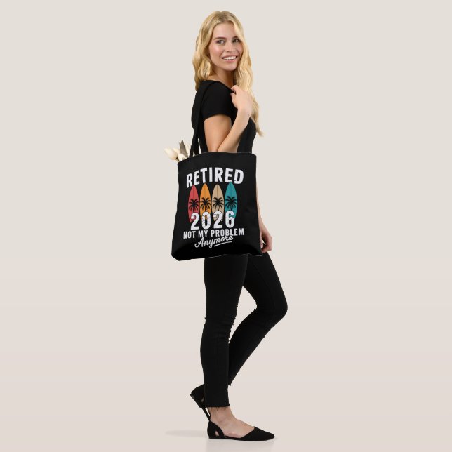 Retired 2026 Not My Problem Anymore Hawaii Palm Tote Bag (On Model)
