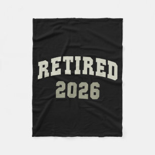 Retired 2026 University Retirement Dept Mother  Fleece Blanket