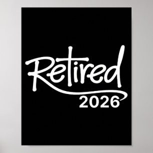 Retired 2026 Vintage Christian Retirement Party  Poster