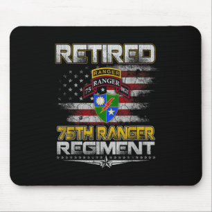 Retired 75th Ranger Regiment Veteran Patriotic Dad Mouse Pad