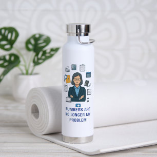 Retired Accountant Water Bottle Funny Gift
