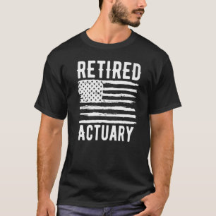 Retired Actuary Profession American Flag Premium T-Shirt