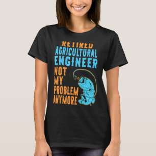 Retired Agricultural Engineer Fishing  Retirement T-Shirt