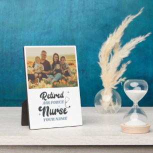 Retired Air Force Nurse Retirement Custom Photo Plaque
