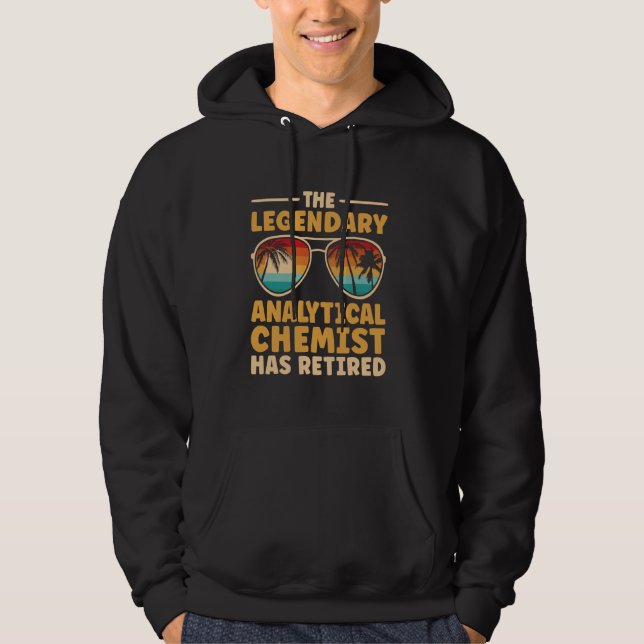 Retired Analytical Chemist Retirement Hoodie (Front)