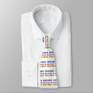 Retired and Lovin' It Neck Tie