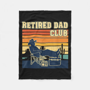 Retired And Proud Retirement Dad Club New Member  Fleece Blanket