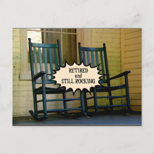 Retired and Still Rocking Postcard