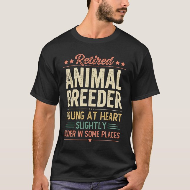 Retired Animal Breeder T-Shirt (Front)