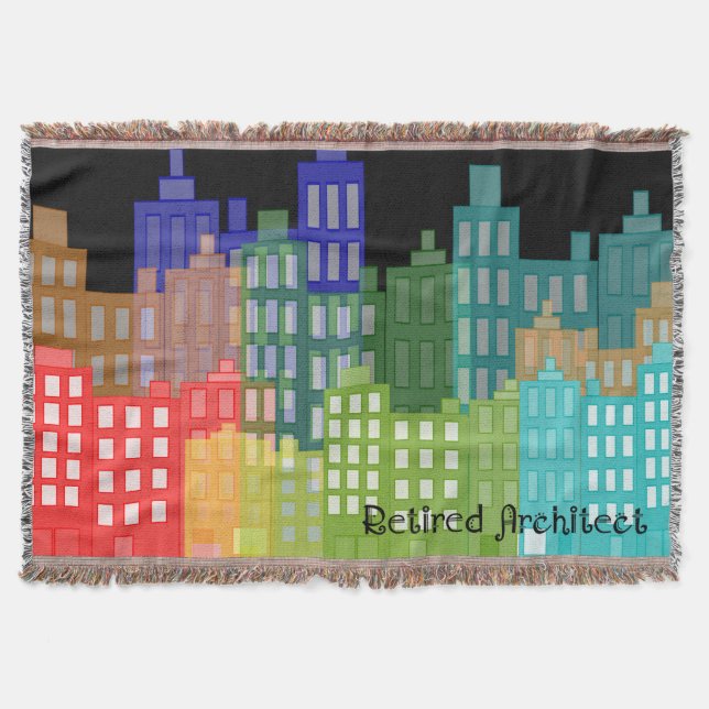 Retired Architect Art Blanket (Front)