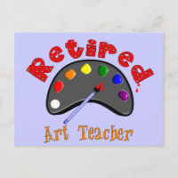 Retired Art Teacher 3D Embossed Style Pallet