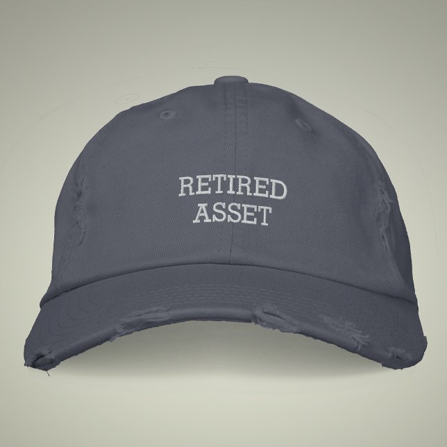 Retired Asset Vintage Style Distressed  Embroidered Hat (Creator Uploaded)