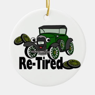 ReTired Automobile Ceramic Tree Decoration