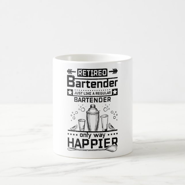Retired Bartender Coffee Mug (Center)