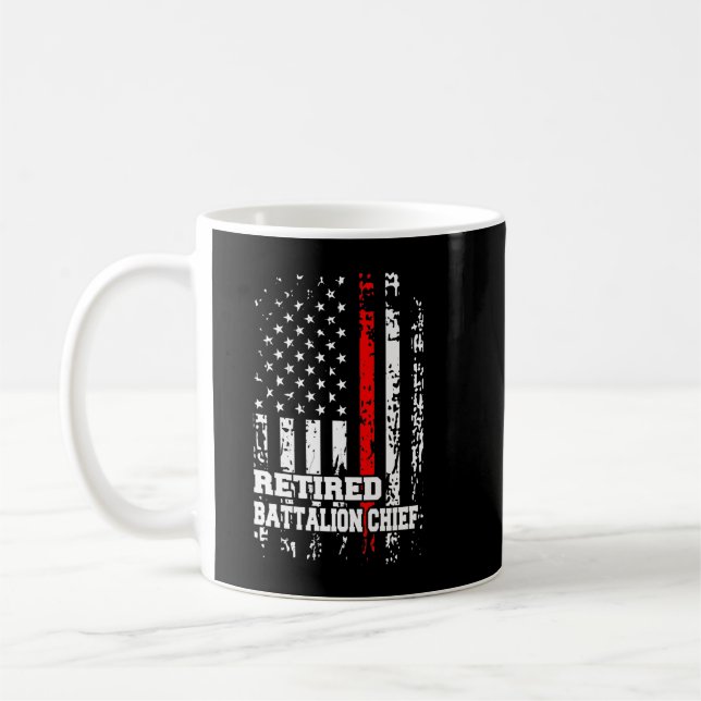 Retired Battalion Chief  Firefighter Retirement Gi Coffee Mug (Left)