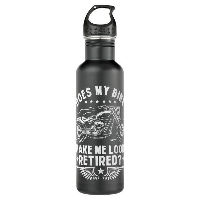 Retired Biker Motorcycle Owner Ex Bike Rider Retir 710 Ml Water Bottle (Front)