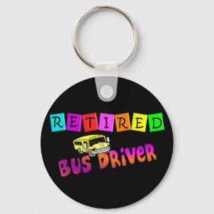 Retired Bus Driver Gifts Key Ring