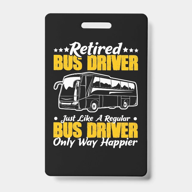 Retired Bus Driver ID Badge (Front)