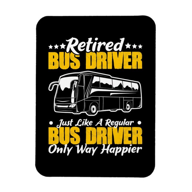 Retired Bus Driver Magnet (Vertical)