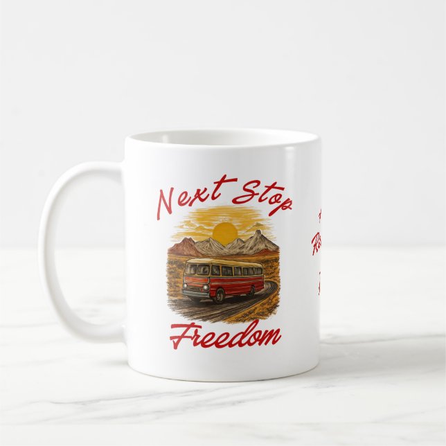 Retired Bus Driver Mug – Funny Retirement Gift (Left)