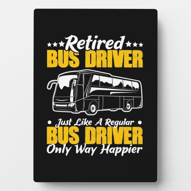 Retired Bus Driver Plaque (Front)
