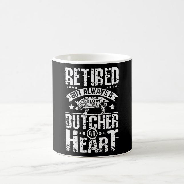 Retired Butcher Coffee Mug (Center)