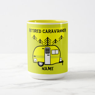 Retired Caravan Art gifts Love My Caravan Two-Tone Coffee Mug