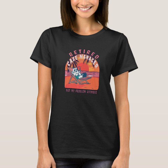 Retired Case Manager  Vintage Retirement T-Shirt (Front)