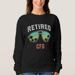 retired Cfo Beach Palm Tree Sunglasses Men Women Sweatshirt